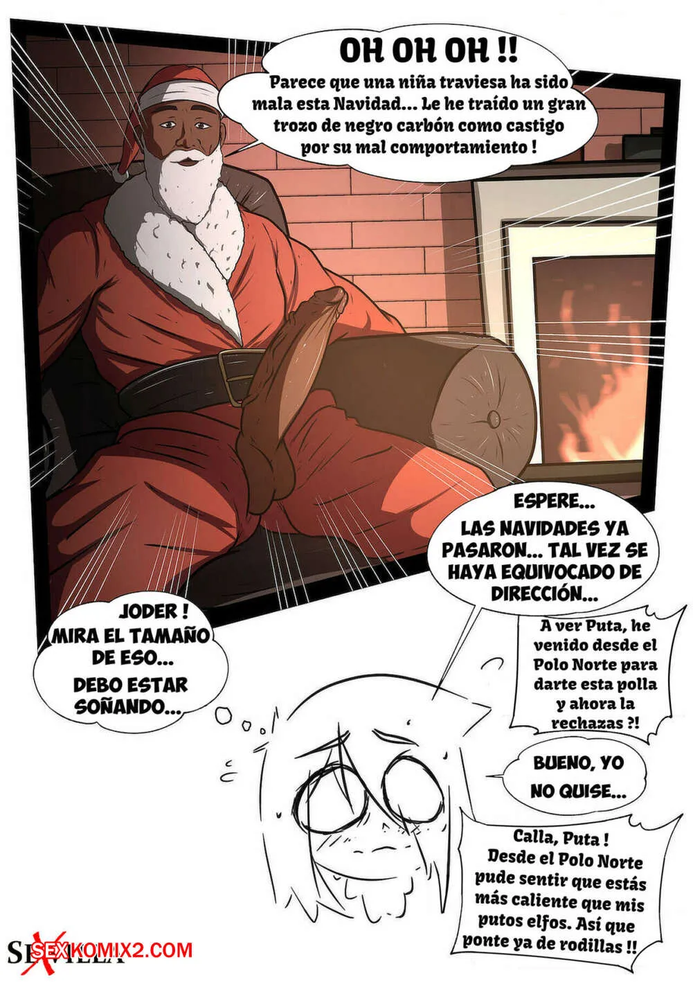 Comic Porno NAVIDAD ATRASADA. Rewrite. (#7)