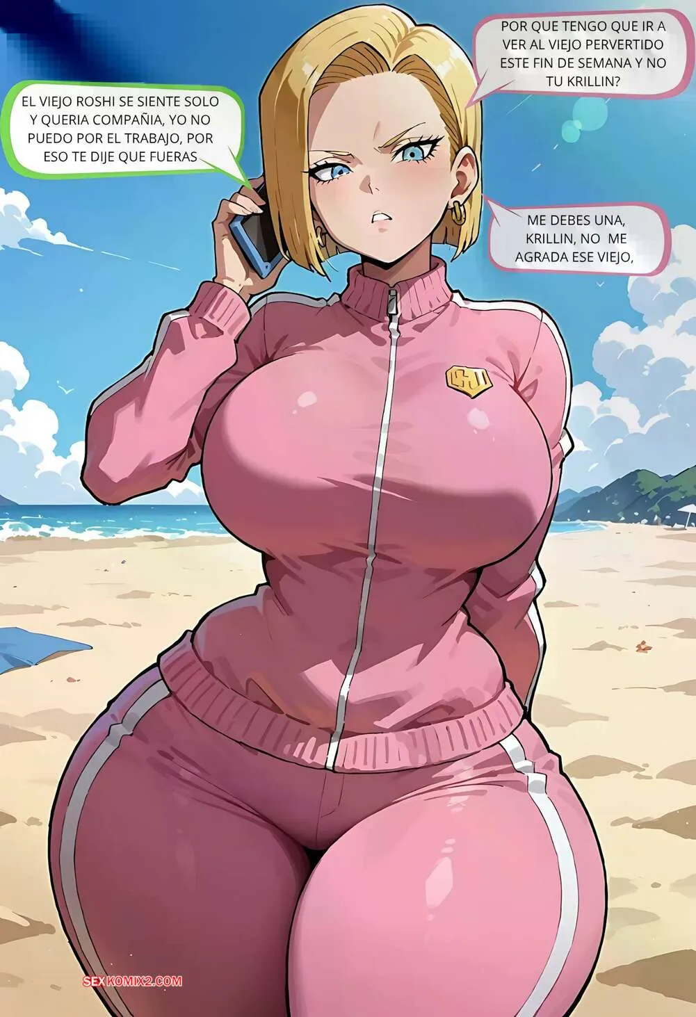 Comic Porno ANDROID 18 Da Una Visita SORPRESA. RoshiFan. (#2)