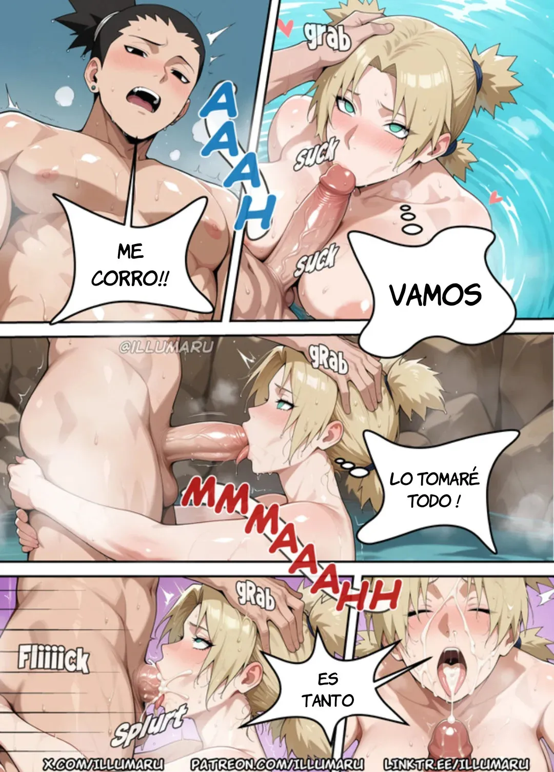 Comic Porno de [Illumaru] VERY HOT Springs Parte 5 (Naruto Shippuden) (#17)