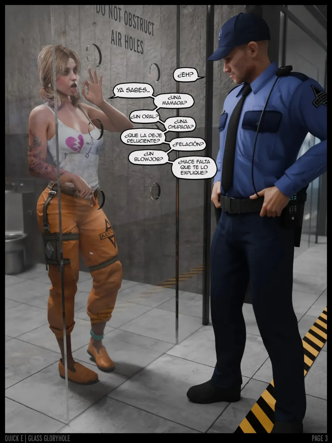Comic Porno [Quick E] Arkham Asylum GLORY HOLE (Comic Porn) (#3)