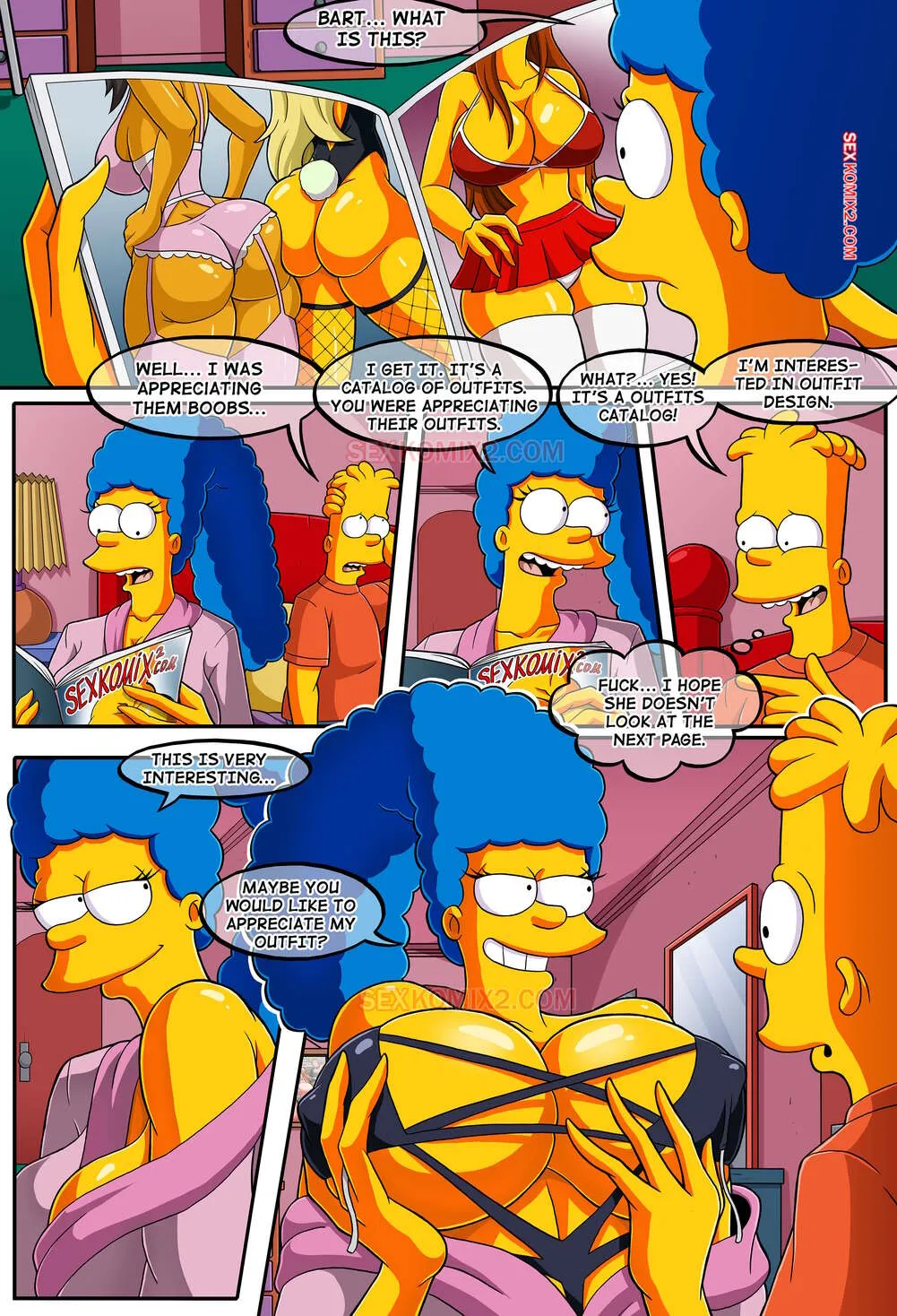 Comic Porno Simpsons. Mommys New Panties. By Sexkomix2.com. (#5)