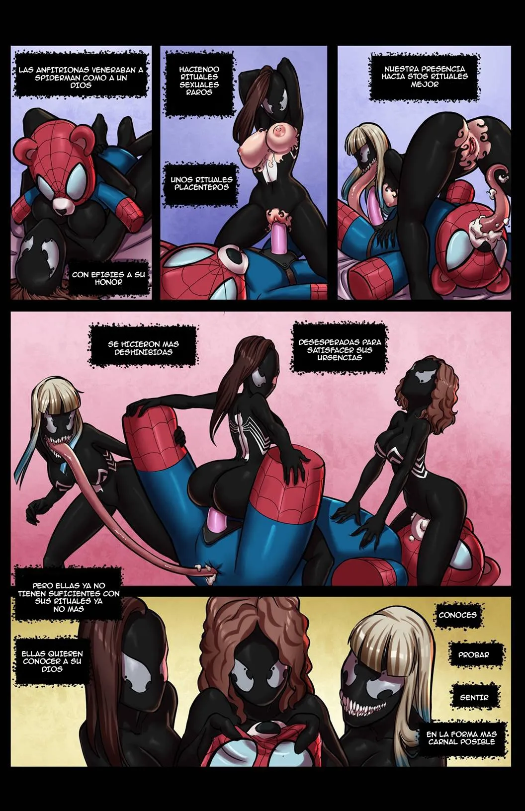 Comic Porno [Tracy Scops] Venom Stalks Spider-Man (Spider-Man) (#4)