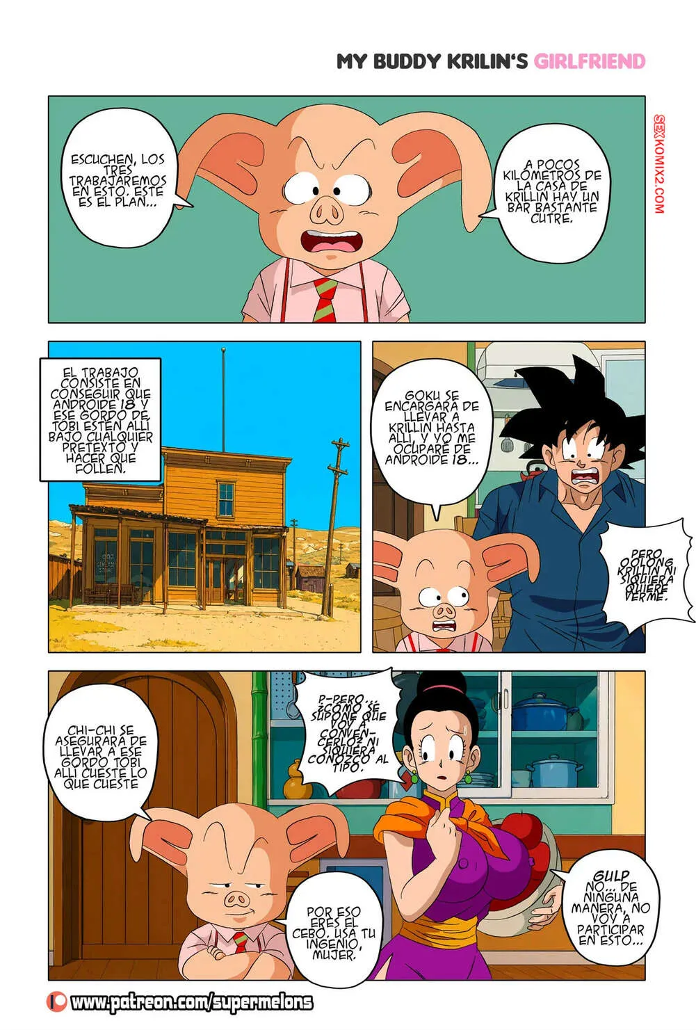 Comic Porno My Buddy KRILLINS GIRLFRIEND. Parte 2. Super Melons (#7)