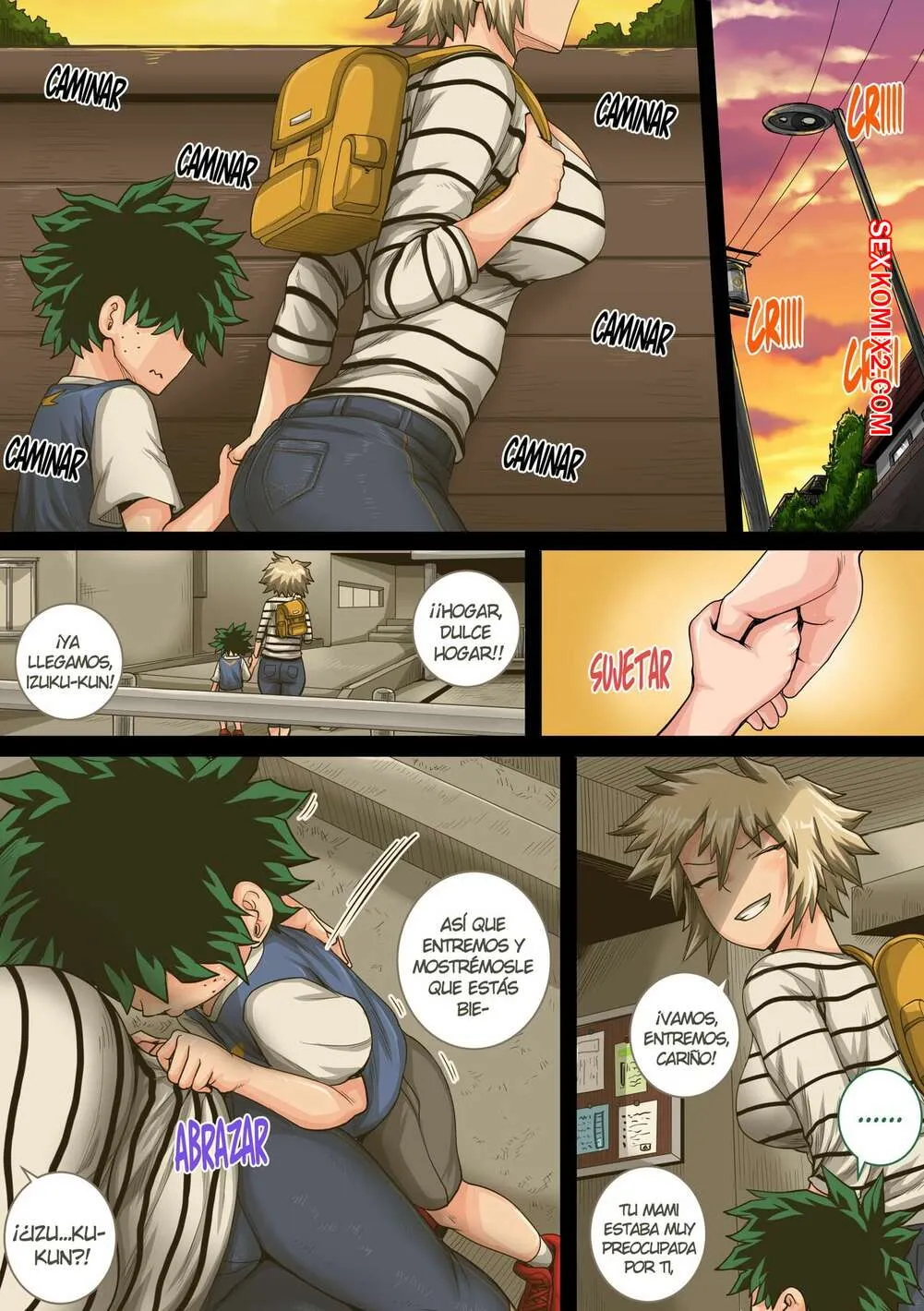 Comic Porno de VACACIONES De Verano Con La MADRE De BAKUGOU. Parte 4. Juna Juna Juice. (#45)