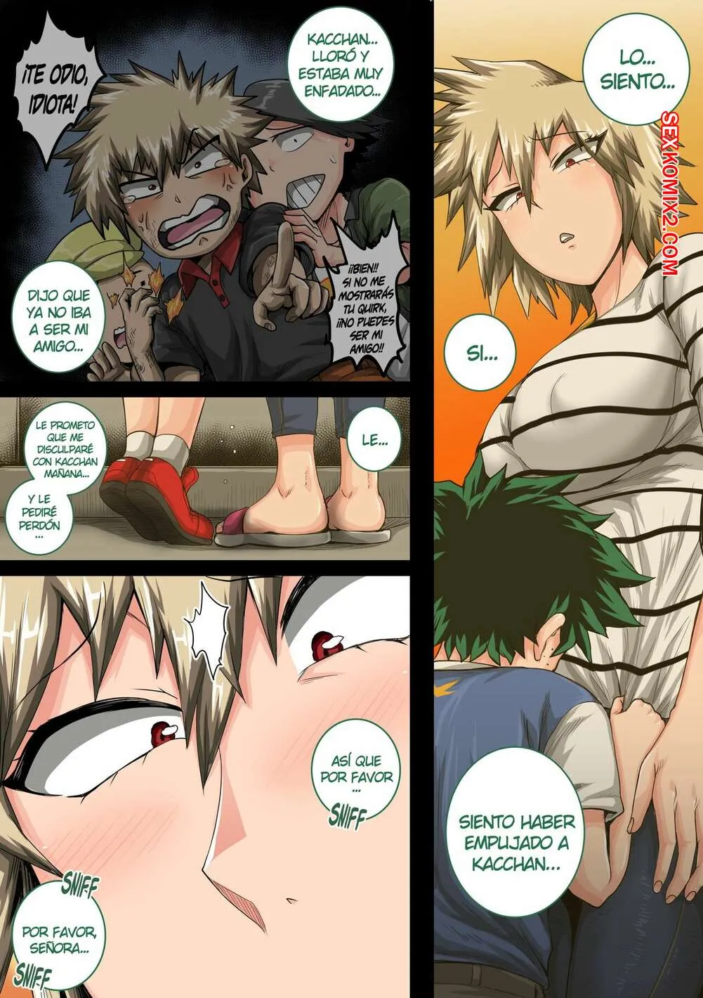 Comic Porno de VACACIONES De Verano Con La MADRE De BAKUGOU. Parte 4. Juna Juna Juice. (#46)