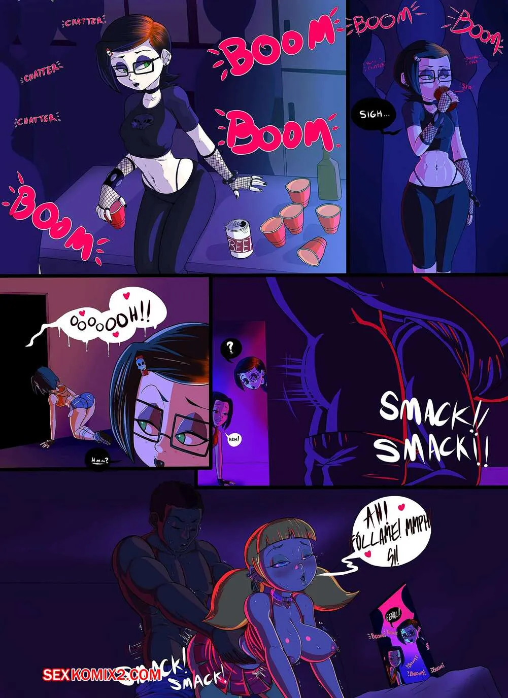 Comic Porno Cartoon COLLEGE PARTY (#2)
