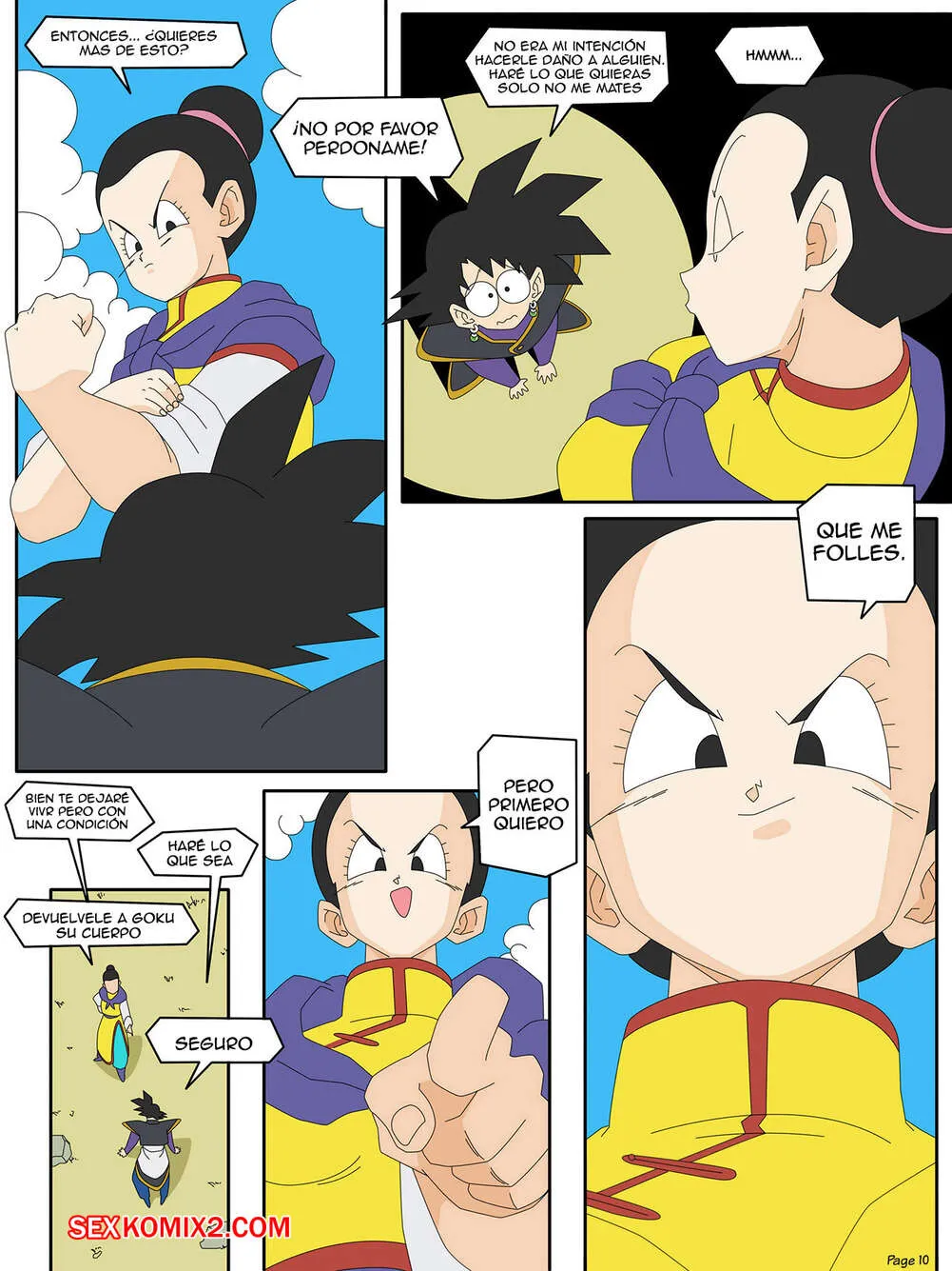 Comic Porno de DRAGON BALL Yamete. Zamasus Ambition Botbot. (#12)