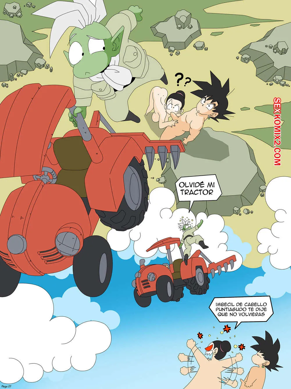 Comic Porno de DRAGON BALL Yamete. Zamasus Ambition Botbot. (#29)