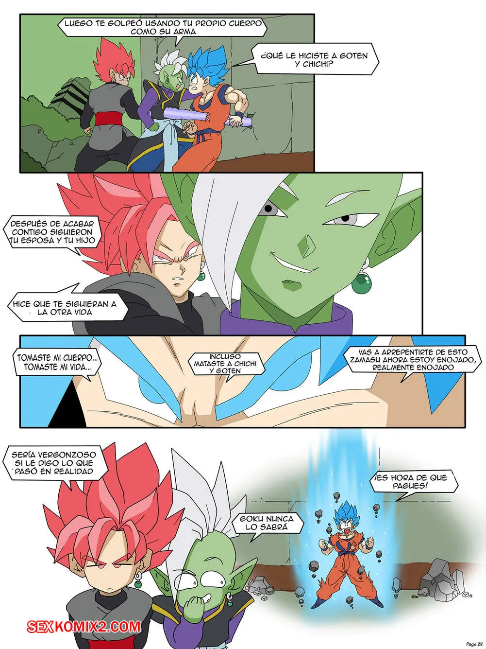 Comic Porno de DRAGON BALL Yamete. Zamasus Ambition Botbot. (#30)