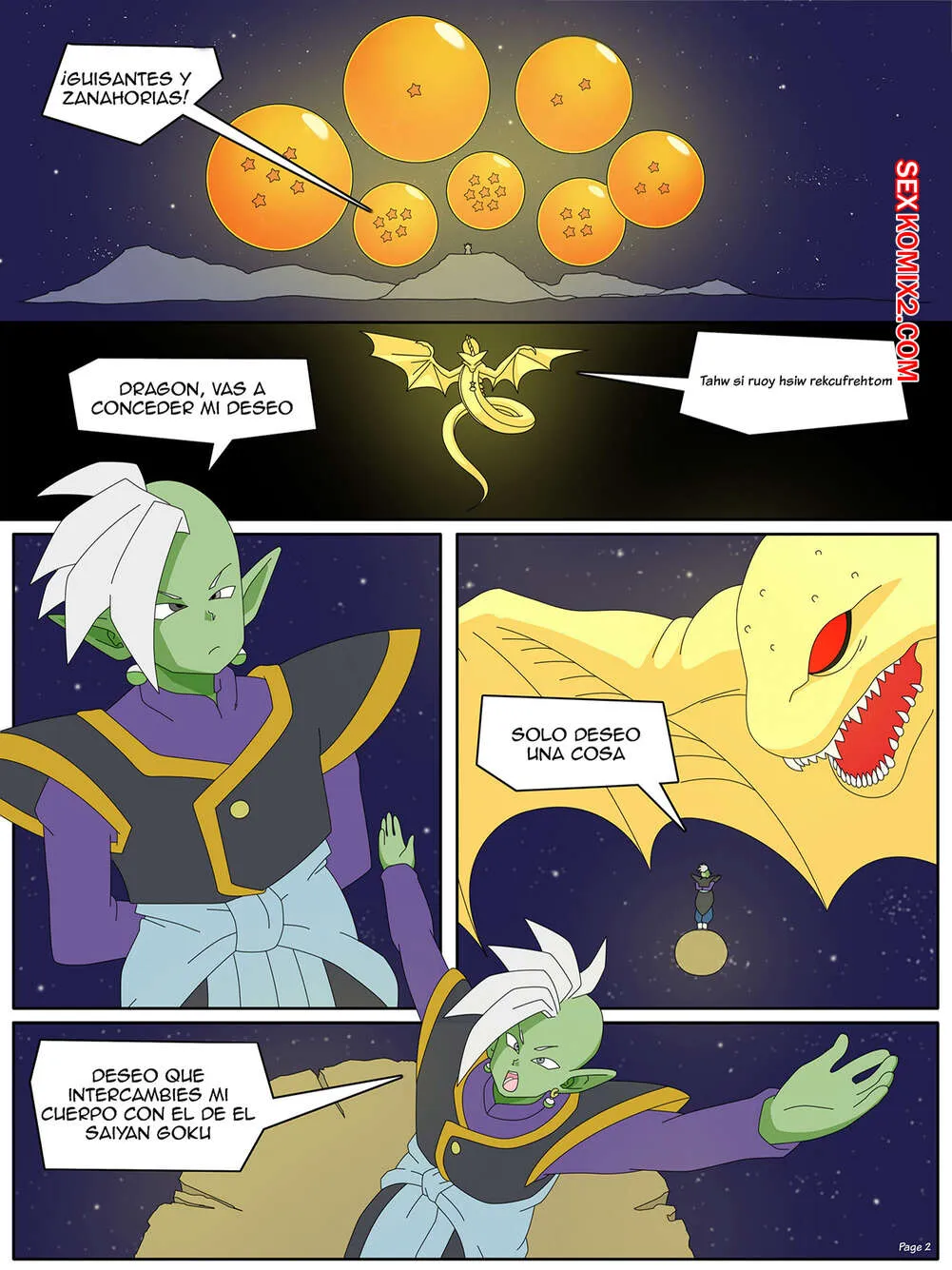 Comic Porno DRAGON BALL Yamete. Zamasus Ambition Botbot. (#4)