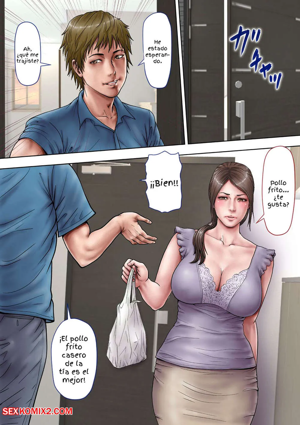 Comic Porno de AKOGARE No Oba O Netoru. Milf Shobou. (#13)