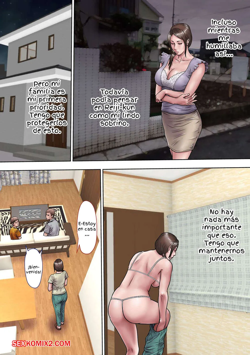Comic Porno de AKOGARE No Oba O Netoru. Milf Shobou. (#46)