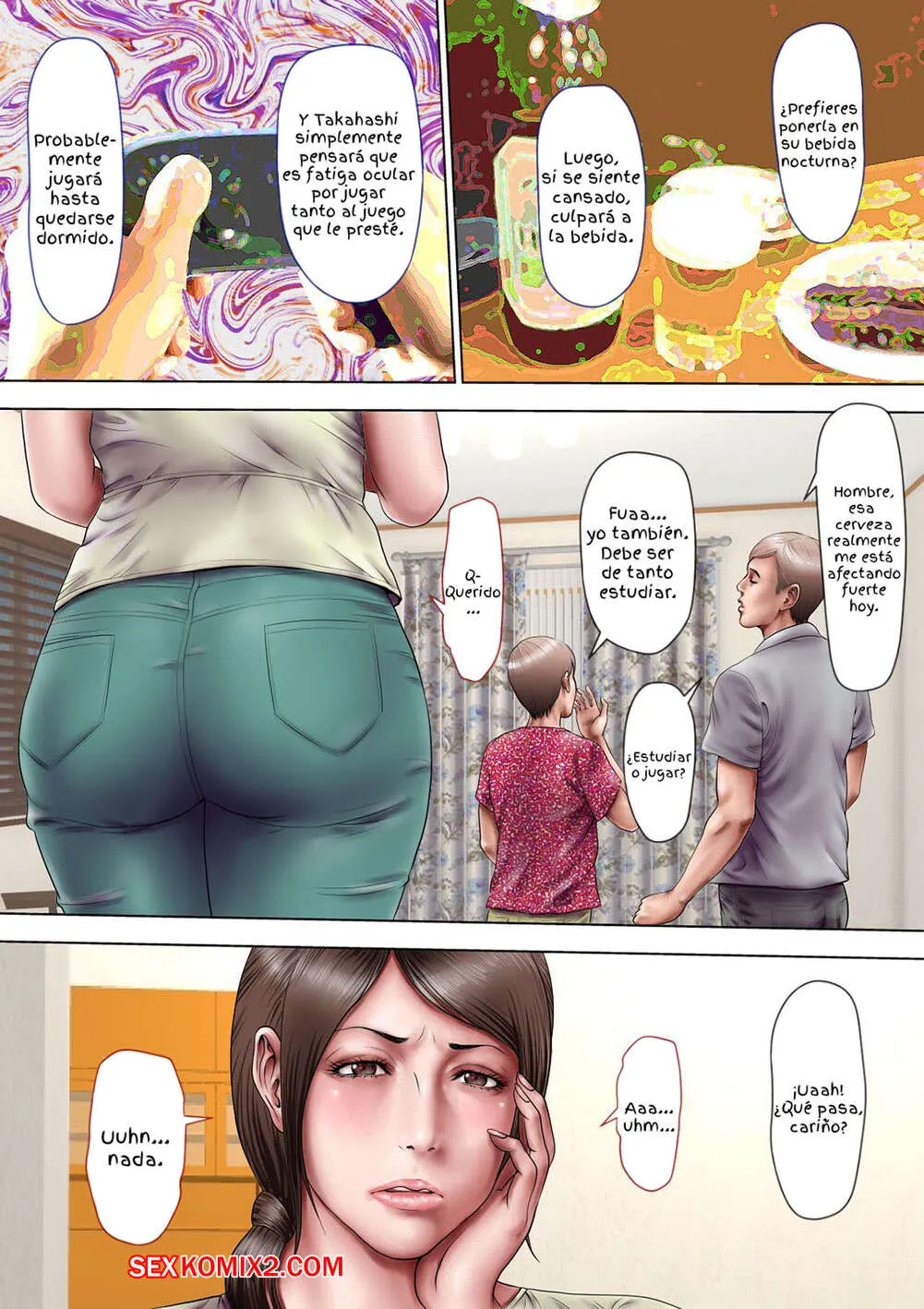 Comic Porno de AKOGARE No Oba O Netoru. Milf Shobou. (#54)