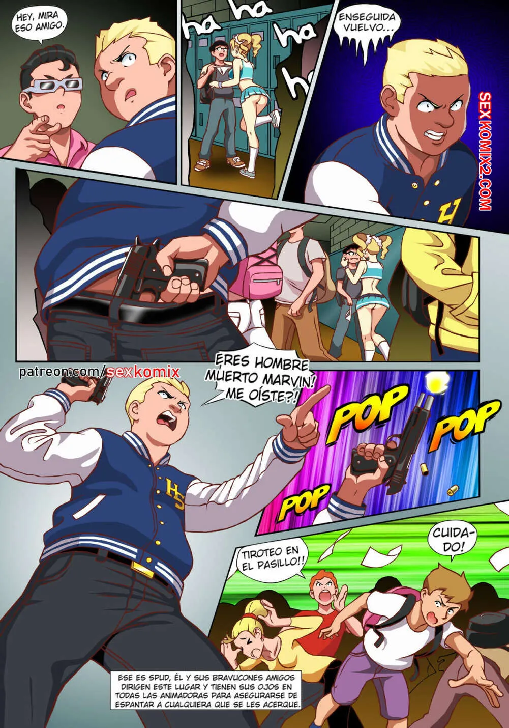 Comic Porno Erotibot. Hot Shit High. Chapter 1. Espanol. (#5)