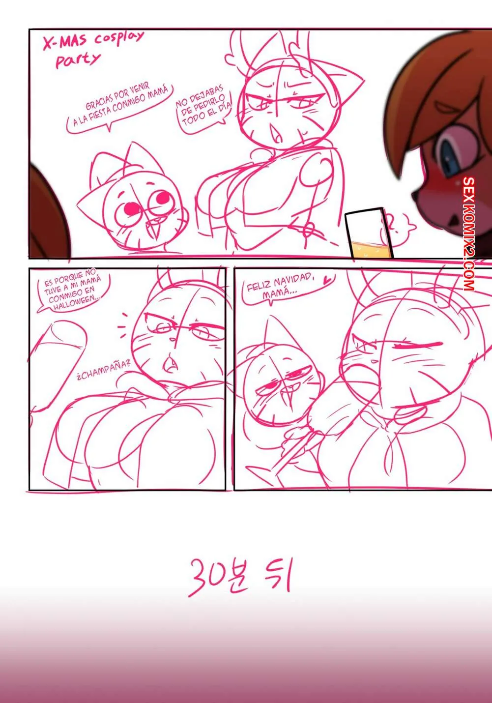 Comic Porno LUSTY World Of NICOLE. Thanksgiving + Christmas. Wherewolf. (#6)