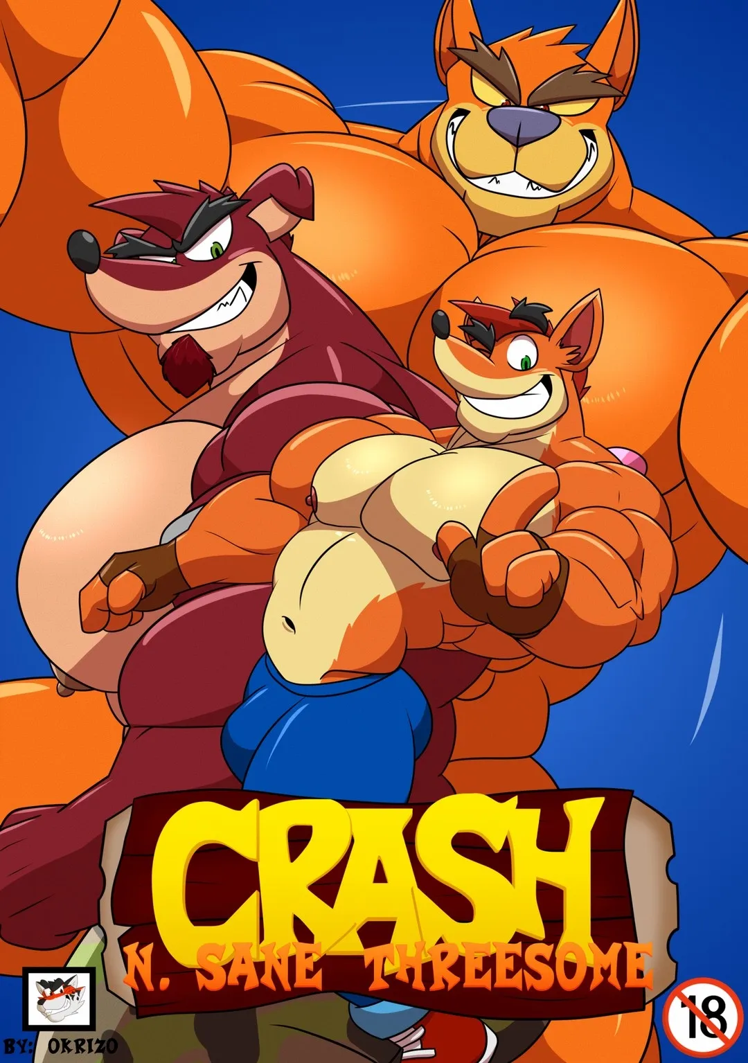 Comic Porno de Crash N. Sane Threesome - Okrizo (#1)
