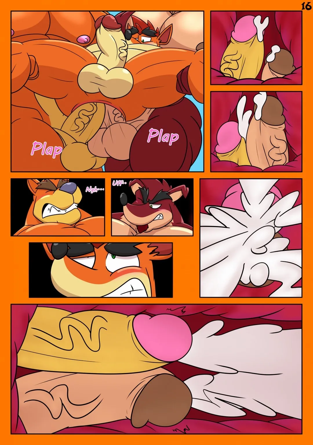 Comic Porno de Crash N. Sane Threesome - Okrizo (#17)