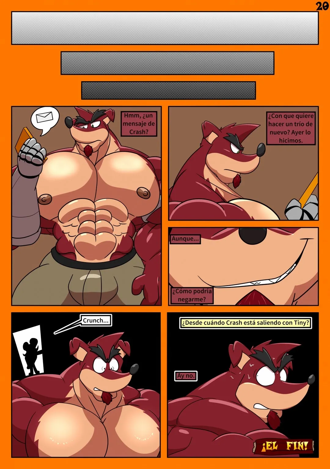 Comic Porno de Crash N. Sane Threesome - Okrizo (#21)