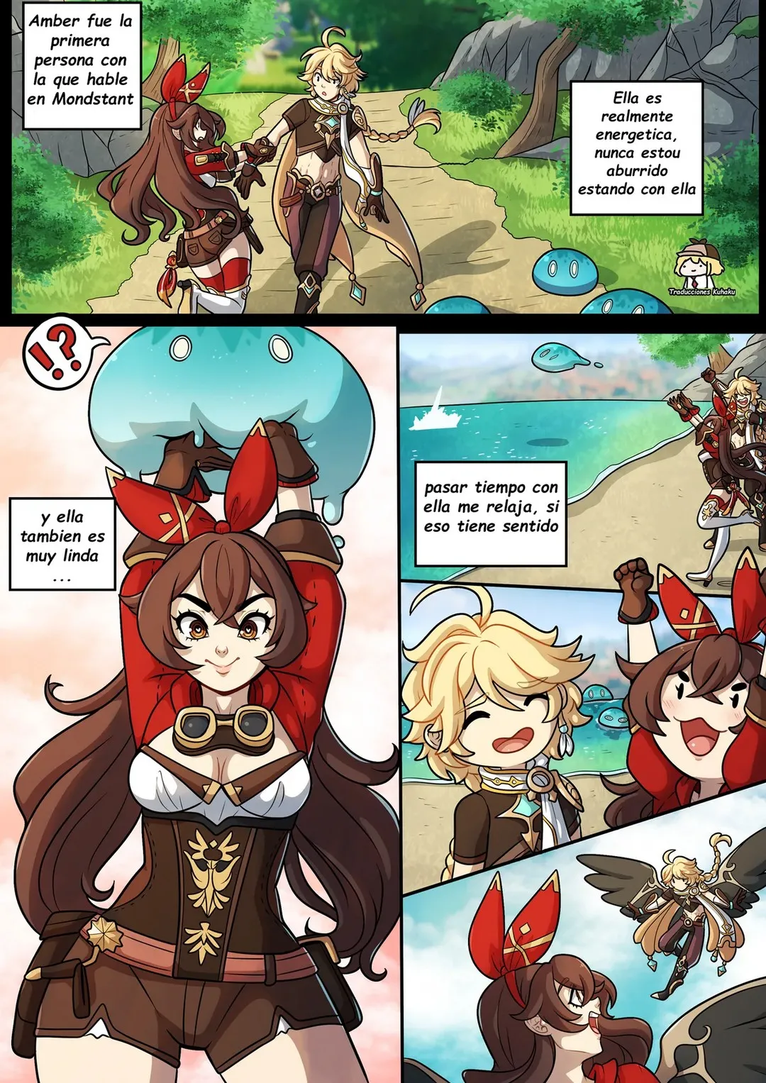 Comic Porno The Traveler’s Guide To Teyvat’s Heart - Amber - Kinkymation (#3)