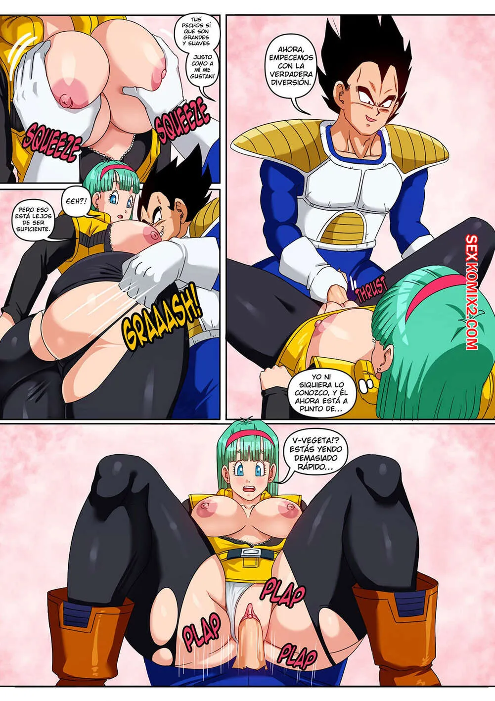 Comic Porno BULMA Y VEGETA. Pink Pawg. (#4)