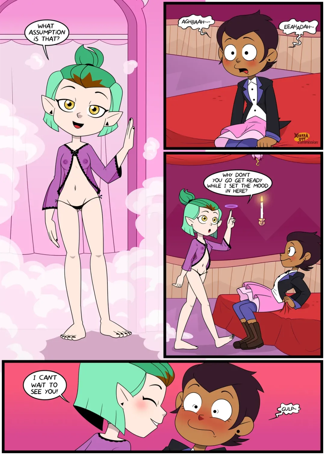 Comic Porno Enchanting From Fright Alternate Ending - Xierra099 (#4)