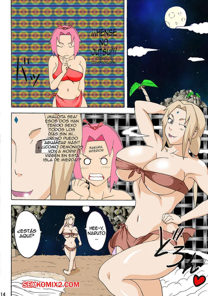 Comic Porno de NARUTO. Jungle Party. Parte 2. Naruhodo. (#13)