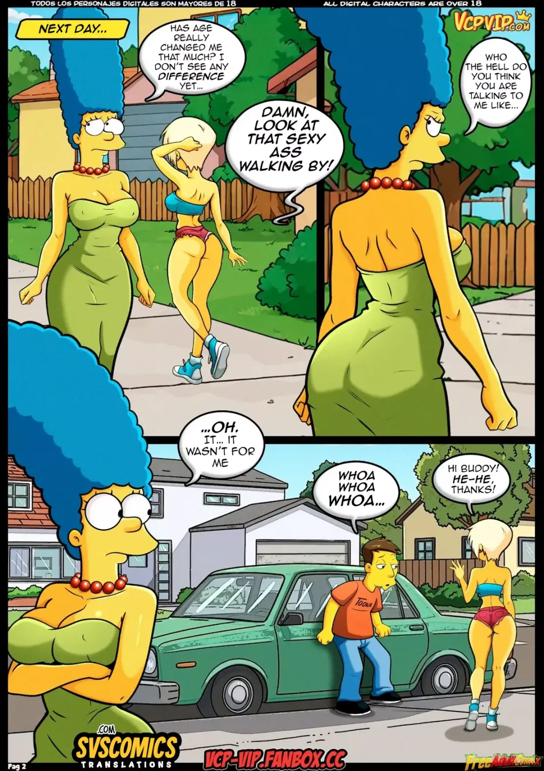 Comic Porno The Simpsons: Horny Mom Marge - Croc (#3)