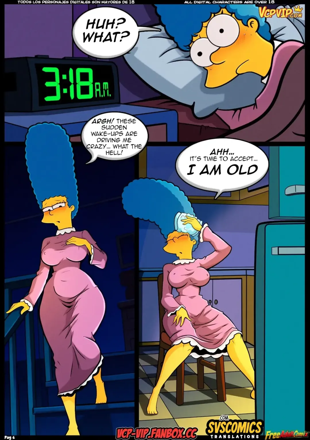 Comic Porno The Simpsons: Horny Mom Marge - Croc (#7)