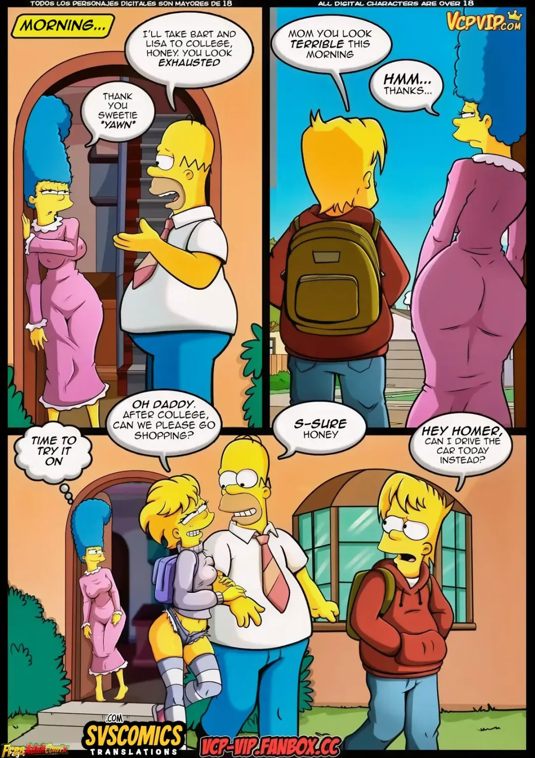 Comic Porno de The Simpsons: Horny Mom Marge - Croc (#10)
