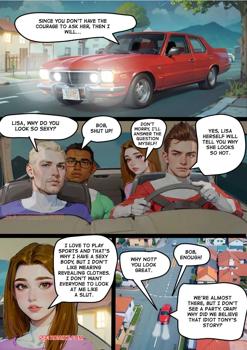 Comic Porno de 4 Virgins. Mr Cookie For Sexkomix2.com. (#13)
