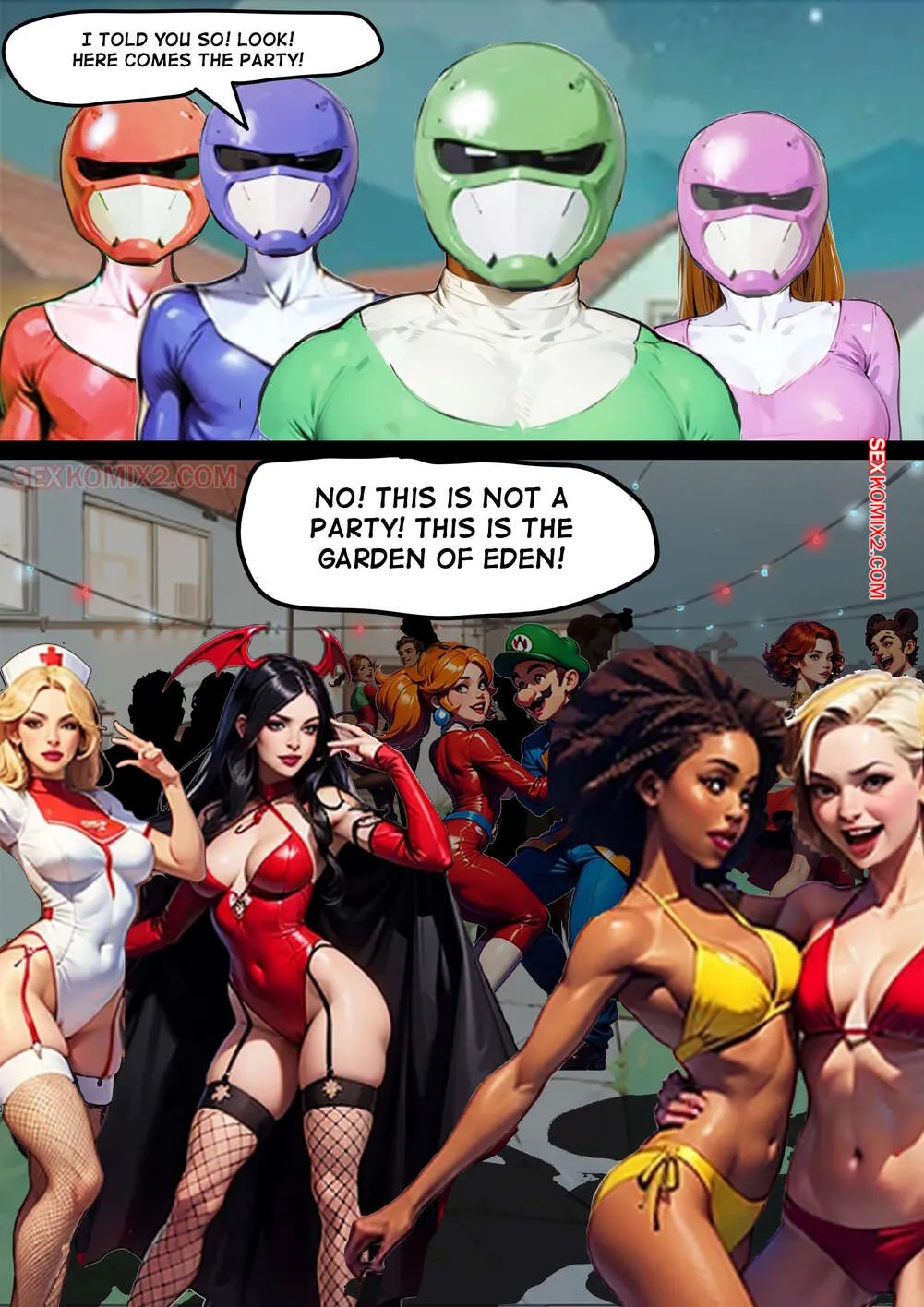 Comic Porno de 4 Virgins. Mr Cookie For Sexkomix2.com. (#14)