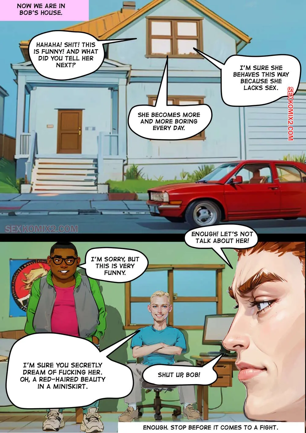 Comic Porno de 4 Virgins. Mr Cookie For Sexkomix2.com. (#8)