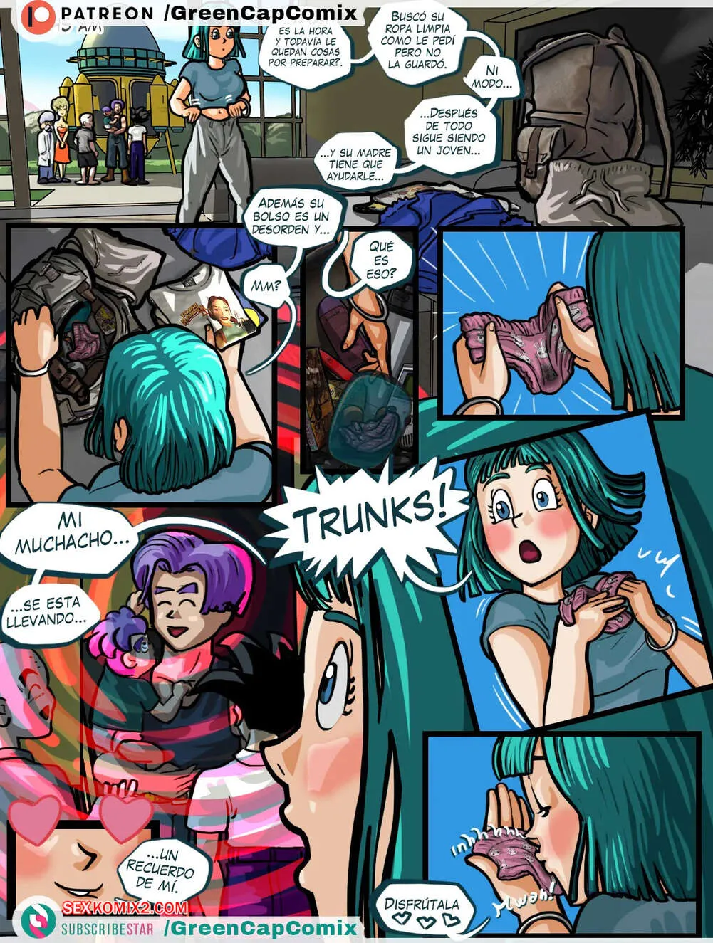 Comic Porno de BULMA Y El Regalo De TRUNKS Para El Dia De Las MADRES. Green Cap Comix. (#18)