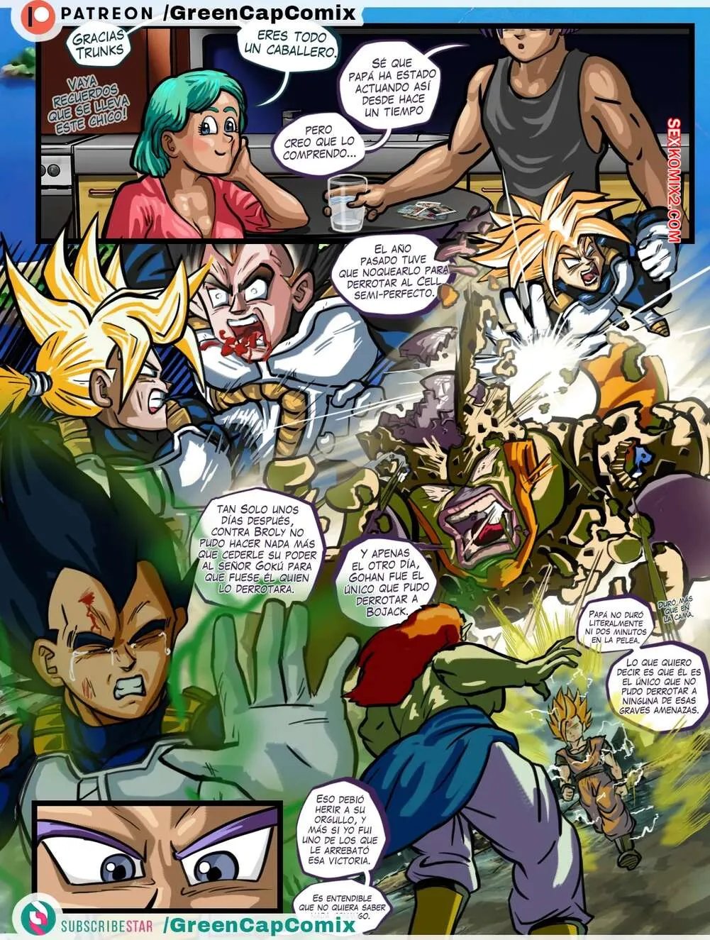 Comic Porno BULMA Y El Regalo De TRUNKS Para El Dia De Las MADRES. Green Cap Comix. (#6)