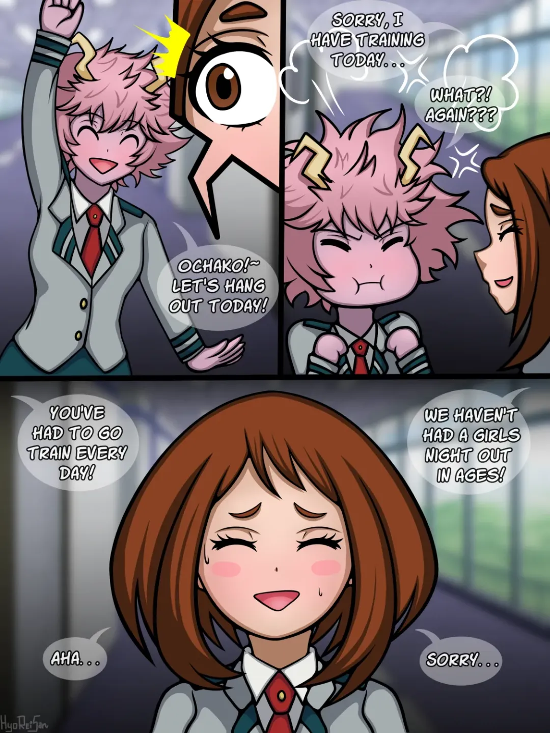 Comic Porno de Ochako’s Committments - HyoReiSan (#1)